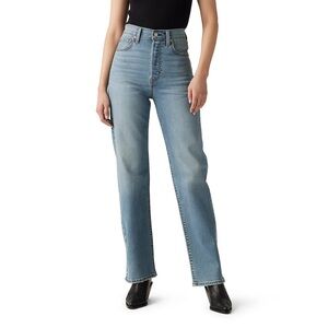 Levi's Women's Ribcage Straight Leg Jeans - Light Blue Wash
